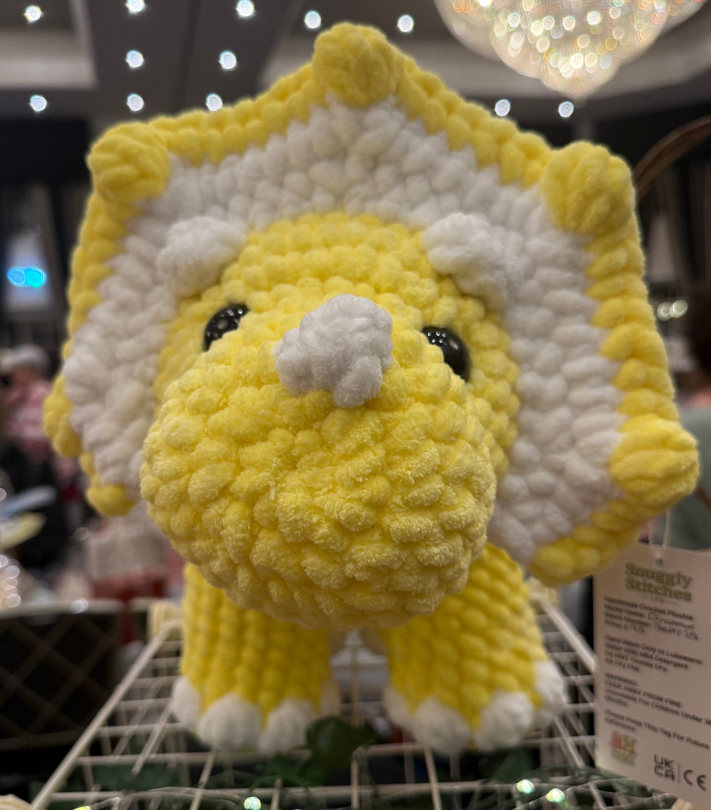 Giant Triceratops Crochet Plushie