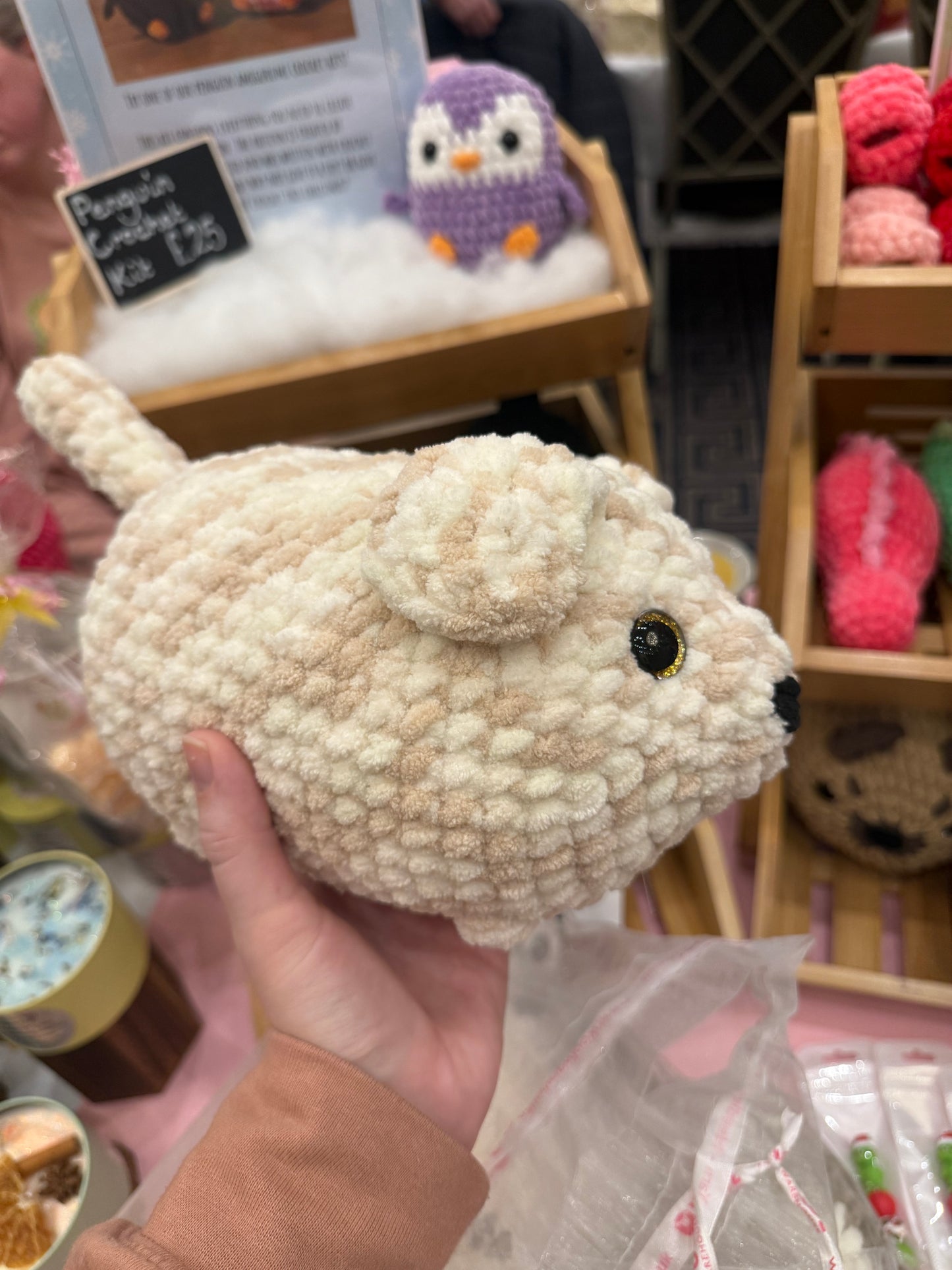 Large Loaf Dog Crochet Plushie