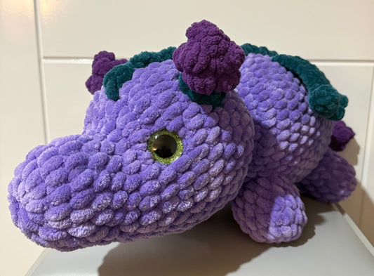 Giant Grape Dragon Crochet Plushie