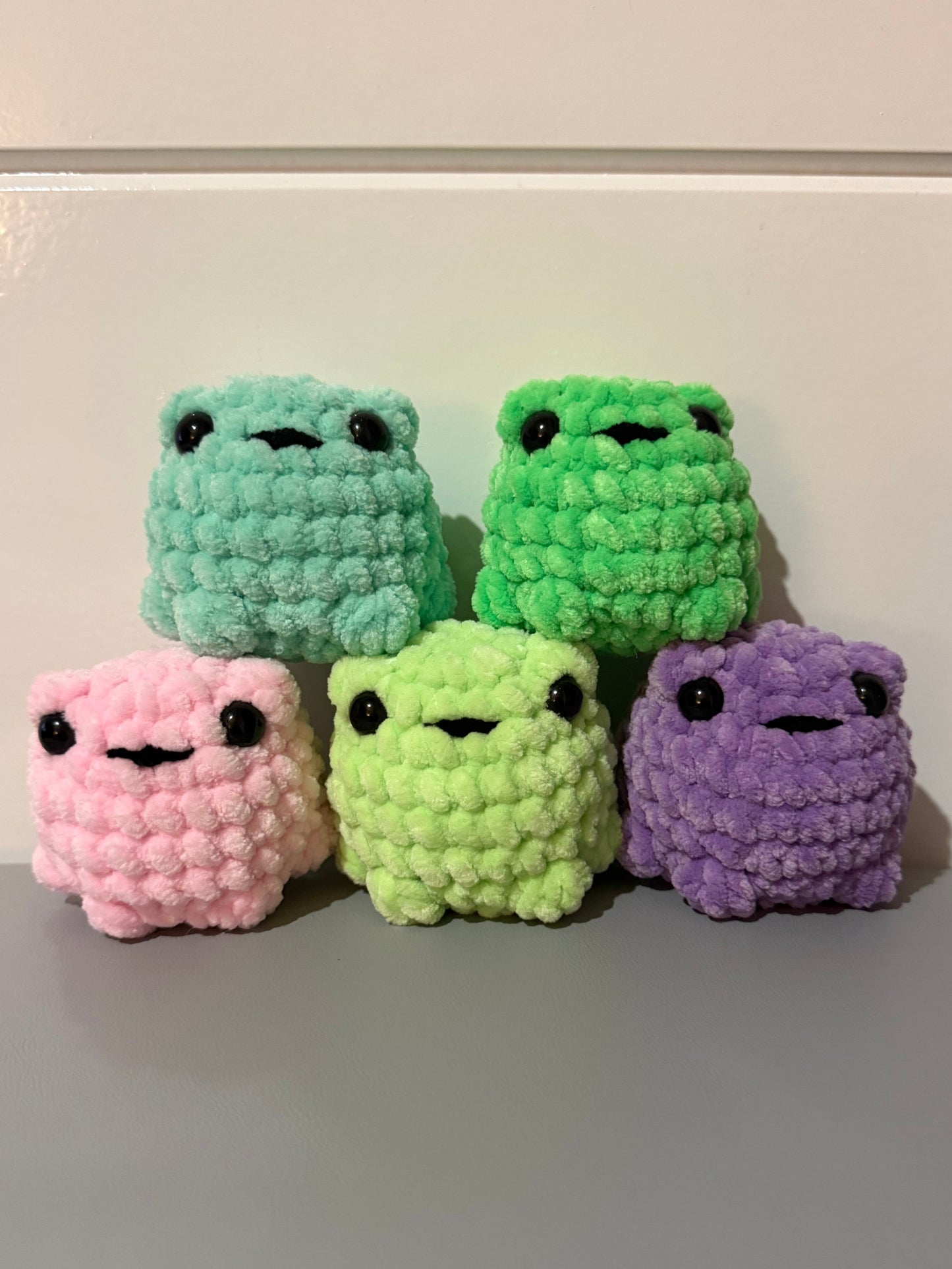 Mini Frog Crochet Plushies